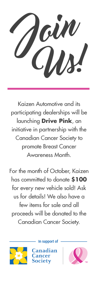 Campaign Message on Drive Pink.